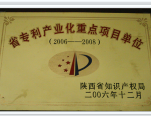 陜西省知識產(chǎn)權(quán)優(yōu)勢培育企業(yè)